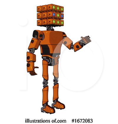 Royalty-Free (RF) Robot Clipart Illustration by Leo Blanchette - Stock Sample #1672083