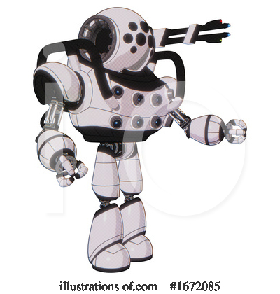 Royalty-Free (RF) Robot Clipart Illustration by Leo Blanchette - Stock Sample #1672085