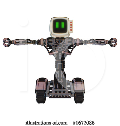 Royalty-Free (RF) Robot Clipart Illustration by Leo Blanchette - Stock Sample #1672086