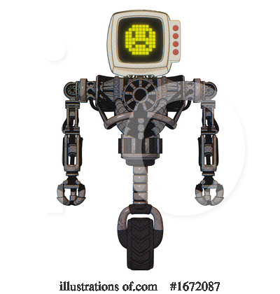 Royalty-Free (RF) Robot Clipart Illustration by Leo Blanchette - Stock Sample #1672087