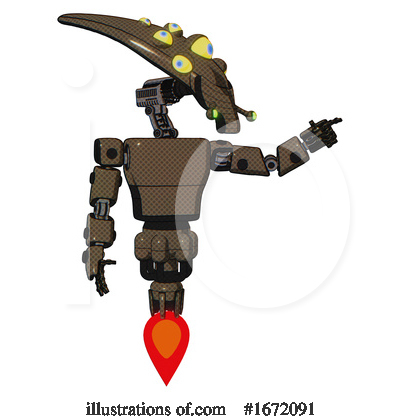 Royalty-Free (RF) Robot Clipart Illustration by Leo Blanchette - Stock Sample #1672091
