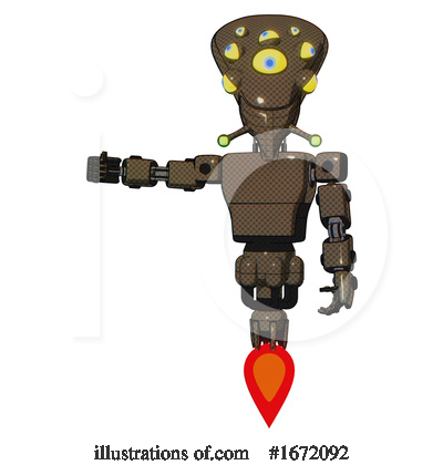 Royalty-Free (RF) Robot Clipart Illustration by Leo Blanchette - Stock Sample #1672092