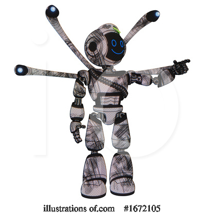 Royalty-Free (RF) Robot Clipart Illustration by Leo Blanchette - Stock Sample #1672105