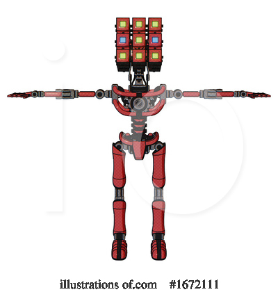 Royalty-Free (RF) Robot Clipart Illustration by Leo Blanchette - Stock Sample #1672111