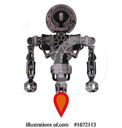 Royalty-Free (RF) Robot Clipart Illustration by Leo Blanchette - Stock Sample #1672113