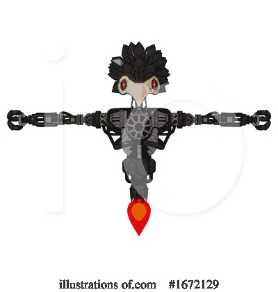 Royalty-Free (RF) Robot Clipart Illustration by Leo Blanchette - Stock Sample #1672129