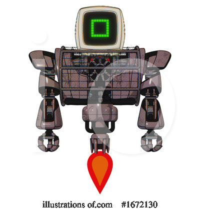 Royalty-Free (RF) Robot Clipart Illustration by Leo Blanchette - Stock Sample #1672130