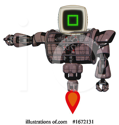 Royalty-Free (RF) Robot Clipart Illustration by Leo Blanchette - Stock Sample #1672131