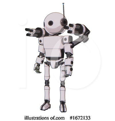 Royalty-Free (RF) Robot Clipart Illustration by Leo Blanchette - Stock Sample #1672133