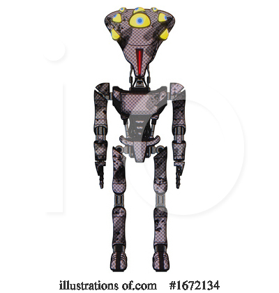 Royalty-Free (RF) Robot Clipart Illustration by Leo Blanchette - Stock Sample #1672134