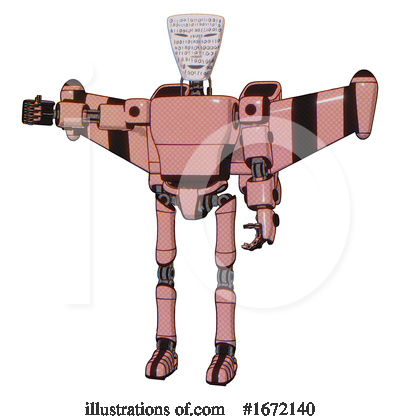 Royalty-Free (RF) Robot Clipart Illustration by Leo Blanchette - Stock Sample #1672140