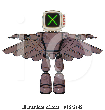 Royalty-Free (RF) Robot Clipart Illustration by Leo Blanchette - Stock Sample #1672142