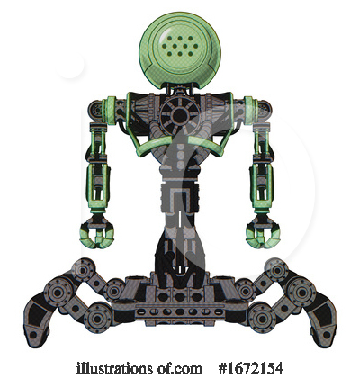 Royalty-Free (RF) Robot Clipart Illustration by Leo Blanchette - Stock Sample #1672154