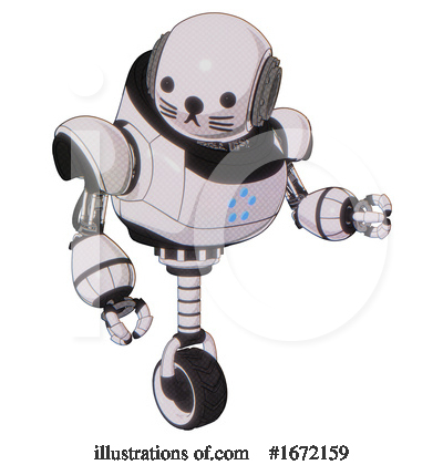 Royalty-Free (RF) Robot Clipart Illustration by Leo Blanchette - Stock Sample #1672159