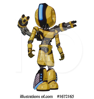 Royalty-Free (RF) Robot Clipart Illustration by Leo Blanchette - Stock Sample #1672165