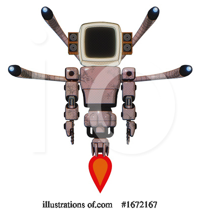 Royalty-Free (RF) Robot Clipart Illustration by Leo Blanchette - Stock Sample #1672167