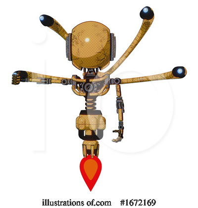 Royalty-Free (RF) Robot Clipart Illustration by Leo Blanchette - Stock Sample #1672169