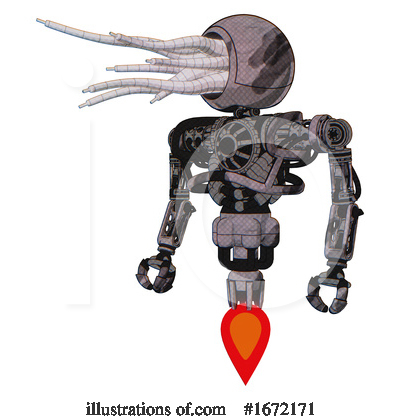 Royalty-Free (RF) Robot Clipart Illustration by Leo Blanchette - Stock Sample #1672171