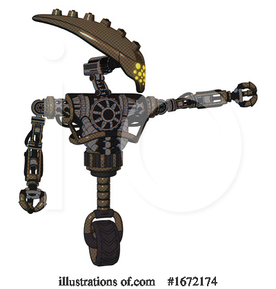 Royalty-Free (RF) Robot Clipart Illustration by Leo Blanchette - Stock Sample #1672174
