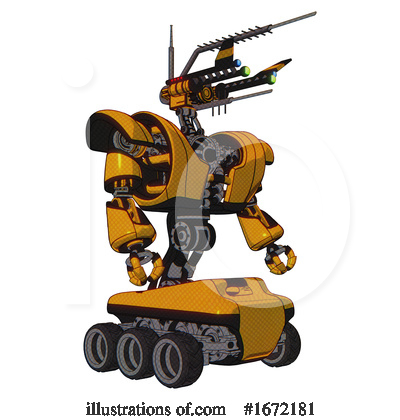 Royalty-Free (RF) Robot Clipart Illustration by Leo Blanchette - Stock Sample #1672181