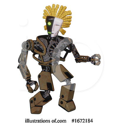 Royalty-Free (RF) Robot Clipart Illustration by Leo Blanchette - Stock Sample #1672184