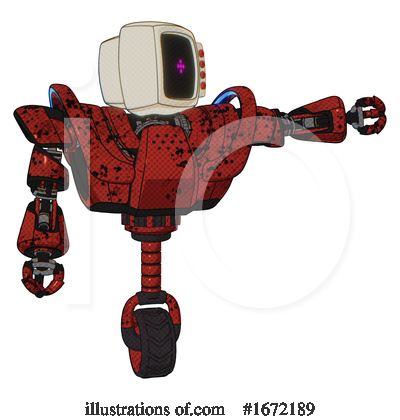 Royalty-Free (RF) Robot Clipart Illustration by Leo Blanchette - Stock Sample #1672189