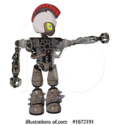 Royalty-Free (RF) Robot Clipart Illustration by Leo Blanchette - Stock Sample #1672191