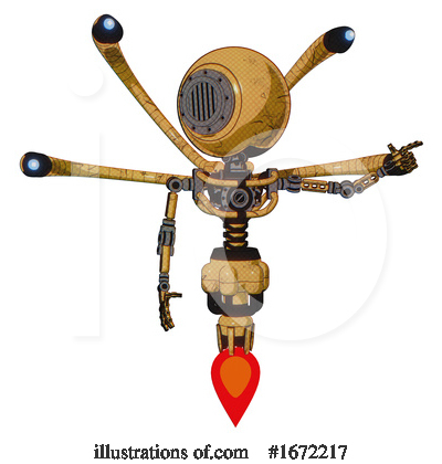 Royalty-Free (RF) Robot Clipart Illustration by Leo Blanchette - Stock Sample #1672217