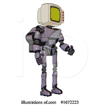 Royalty-Free (RF) Robot Clipart Illustration by Leo Blanchette - Stock Sample #1672223