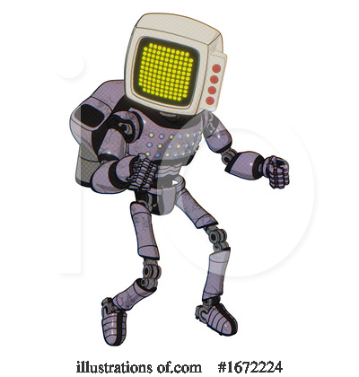 Royalty-Free (RF) Robot Clipart Illustration by Leo Blanchette - Stock Sample #1672224