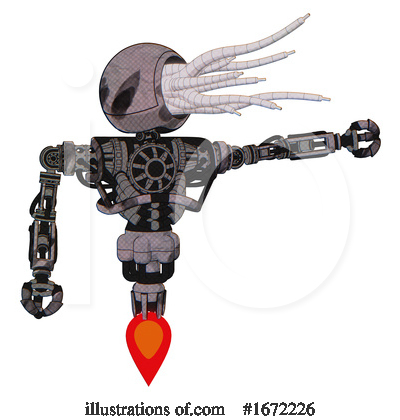 Royalty-Free (RF) Robot Clipart Illustration by Leo Blanchette - Stock Sample #1672226