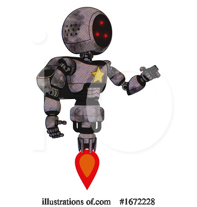 Royalty-Free (RF) Robot Clipart Illustration by Leo Blanchette - Stock Sample #1672228