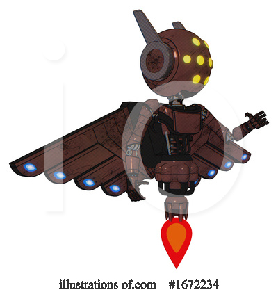 Royalty-Free (RF) Robot Clipart Illustration by Leo Blanchette - Stock Sample #1672234