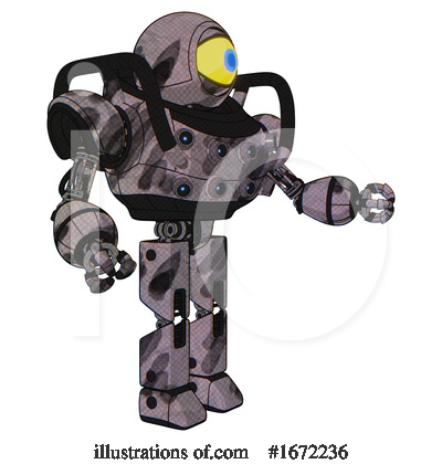 Royalty-Free (RF) Robot Clipart Illustration by Leo Blanchette - Stock Sample #1672236