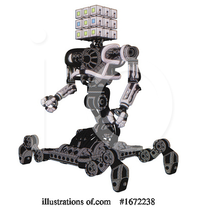 Royalty-Free (RF) Robot Clipart Illustration by Leo Blanchette - Stock Sample #1672238