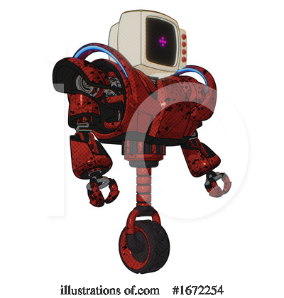 Royalty-Free (RF) Robot Clipart Illustration by Leo Blanchette - Stock Sample #1672254