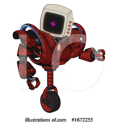 Royalty-Free (RF) Robot Clipart Illustration by Leo Blanchette - Stock Sample #1672255