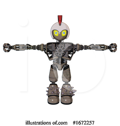 Royalty-Free (RF) Robot Clipart Illustration by Leo Blanchette - Stock Sample #1672257