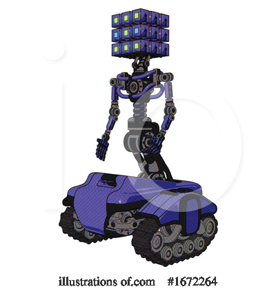 Royalty-Free (RF) Robot Clipart Illustration by Leo Blanchette - Stock Sample #1672264