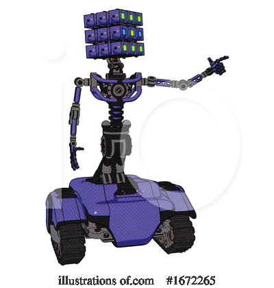Royalty-Free (RF) Robot Clipart Illustration by Leo Blanchette - Stock Sample #1672265
