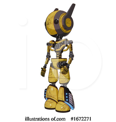 Royalty-Free (RF) Robot Clipart Illustration by Leo Blanchette - Stock Sample #1672271