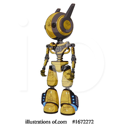 Royalty-Free (RF) Robot Clipart Illustration by Leo Blanchette - Stock Sample #1672272