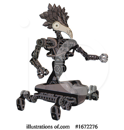 Royalty-Free (RF) Robot Clipart Illustration by Leo Blanchette - Stock Sample #1672276