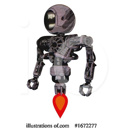 Royalty-Free (RF) Robot Clipart Illustration by Leo Blanchette - Stock Sample #1672277
