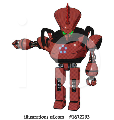 Royalty-Free (RF) Robot Clipart Illustration by Leo Blanchette - Stock Sample #1672293