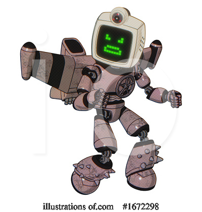 Royalty-Free (RF) Robot Clipart Illustration by Leo Blanchette - Stock Sample #1672298