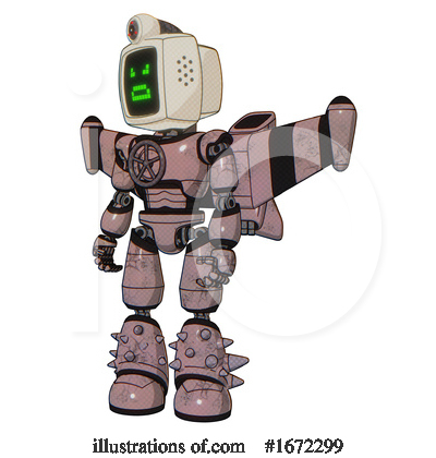 Royalty-Free (RF) Robot Clipart Illustration by Leo Blanchette - Stock Sample #1672299