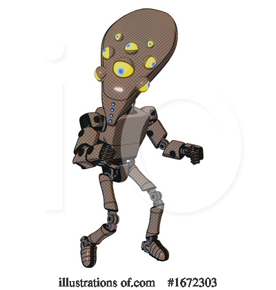 Royalty-Free (RF) Robot Clipart Illustration by Leo Blanchette - Stock Sample #1672303