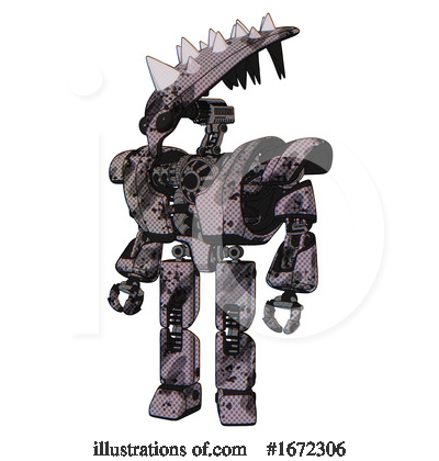 Royalty-Free (RF) Robot Clipart Illustration by Leo Blanchette - Stock Sample #1672306
