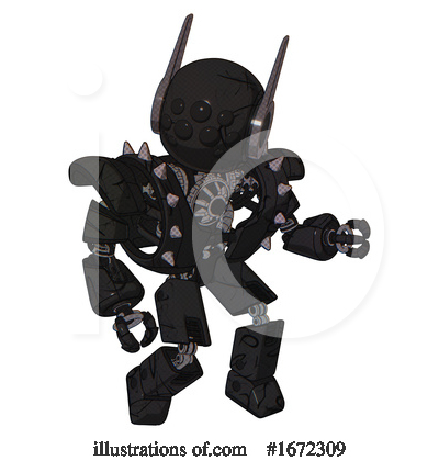 Royalty-Free (RF) Robot Clipart Illustration by Leo Blanchette - Stock Sample #1672309